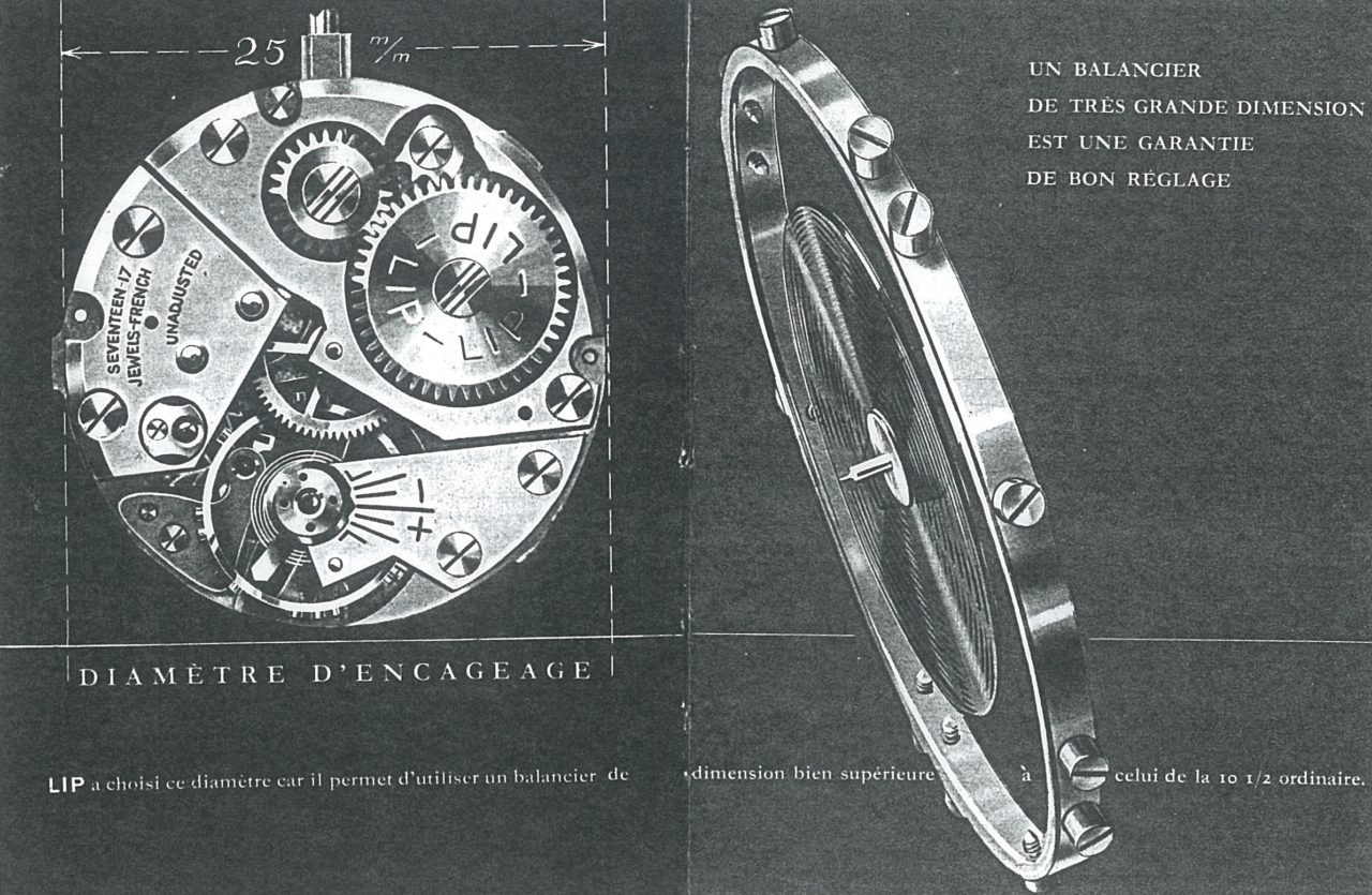 Mouvement Lip R25 Incomplet - Neuf Ancien Stock Avec Petits Défauts, Pièce Vintage Pour Collection