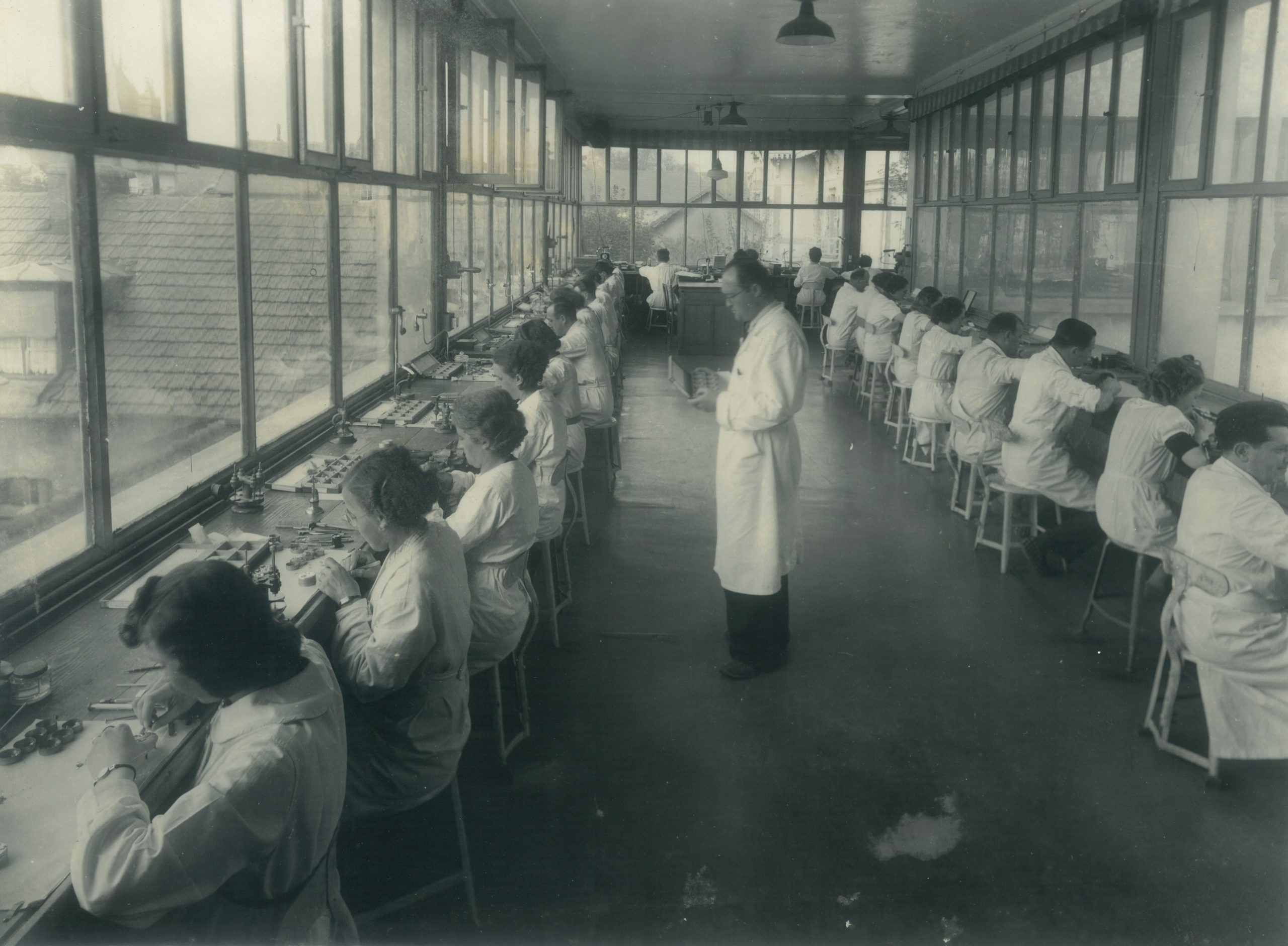 Atelier usine de la Mouillère années 1940