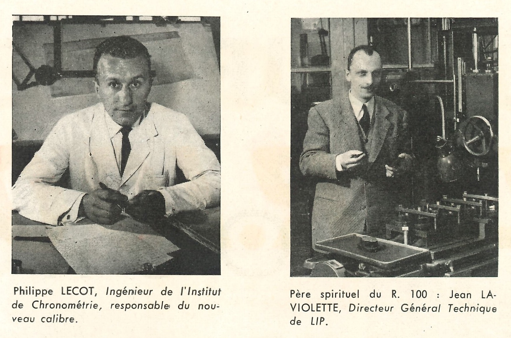 Bulletin Lip N° 25 Juillet 1958 Jean Georges LAVIOLETTE Philippe LECOT technique ingénieur chronométrie