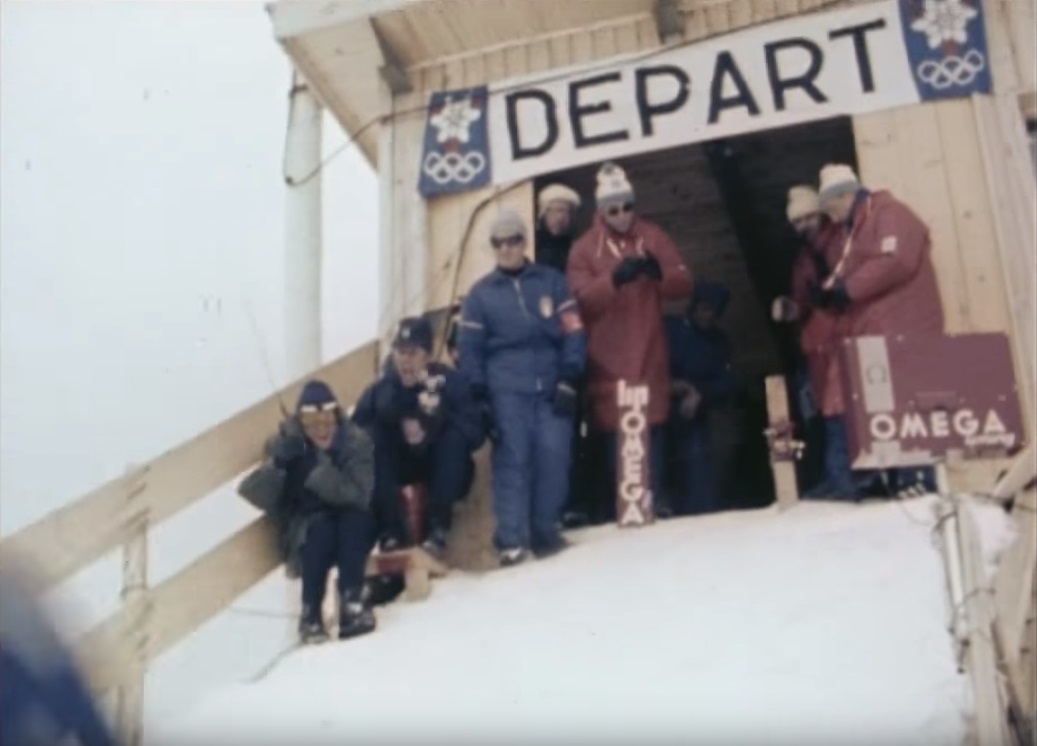 Départ KILLY du Slalom Géant Jeux Olympiques de Grenoble 1968 chronométrage Lip @SHL