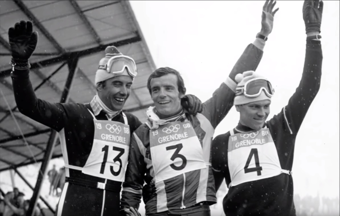 Jean Claude KILLY podium J O de Grenoble 1968 montre Lip Nautic Ski Electronic