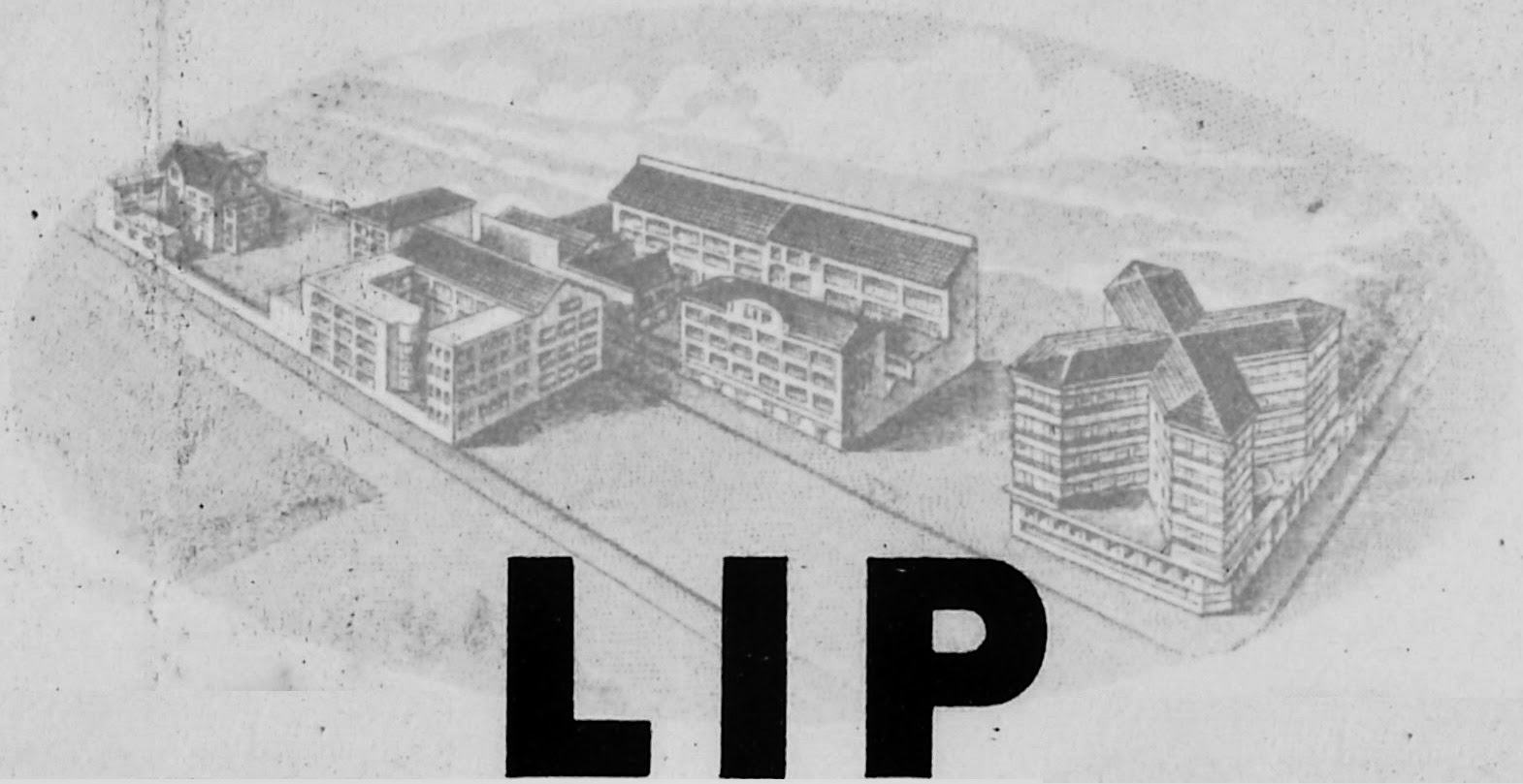 Usine Lip de la Mouillère en 1953 et immeuble du SIDHOR